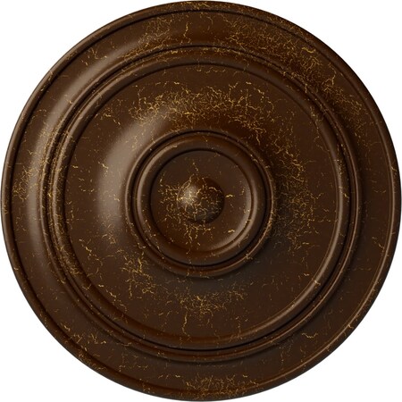 Ekena Millwork Small Classic Ceiling Medallion (Fits Canopies up to 10"), 40 1/4"OD x 3 1/8"P, Root Beer Crackle CM40CLRBC